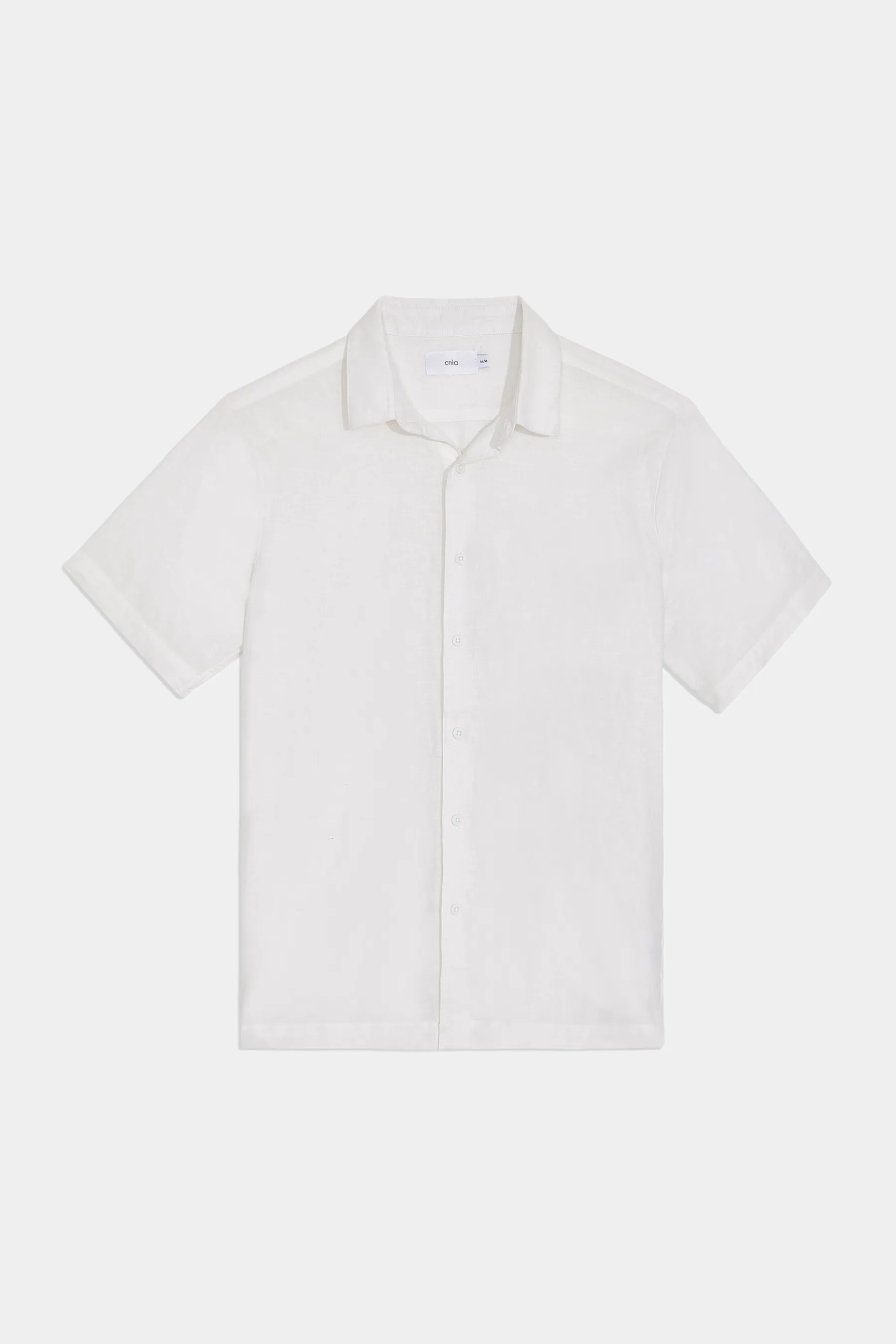 Short Sleeve Stretch Linen Shirt