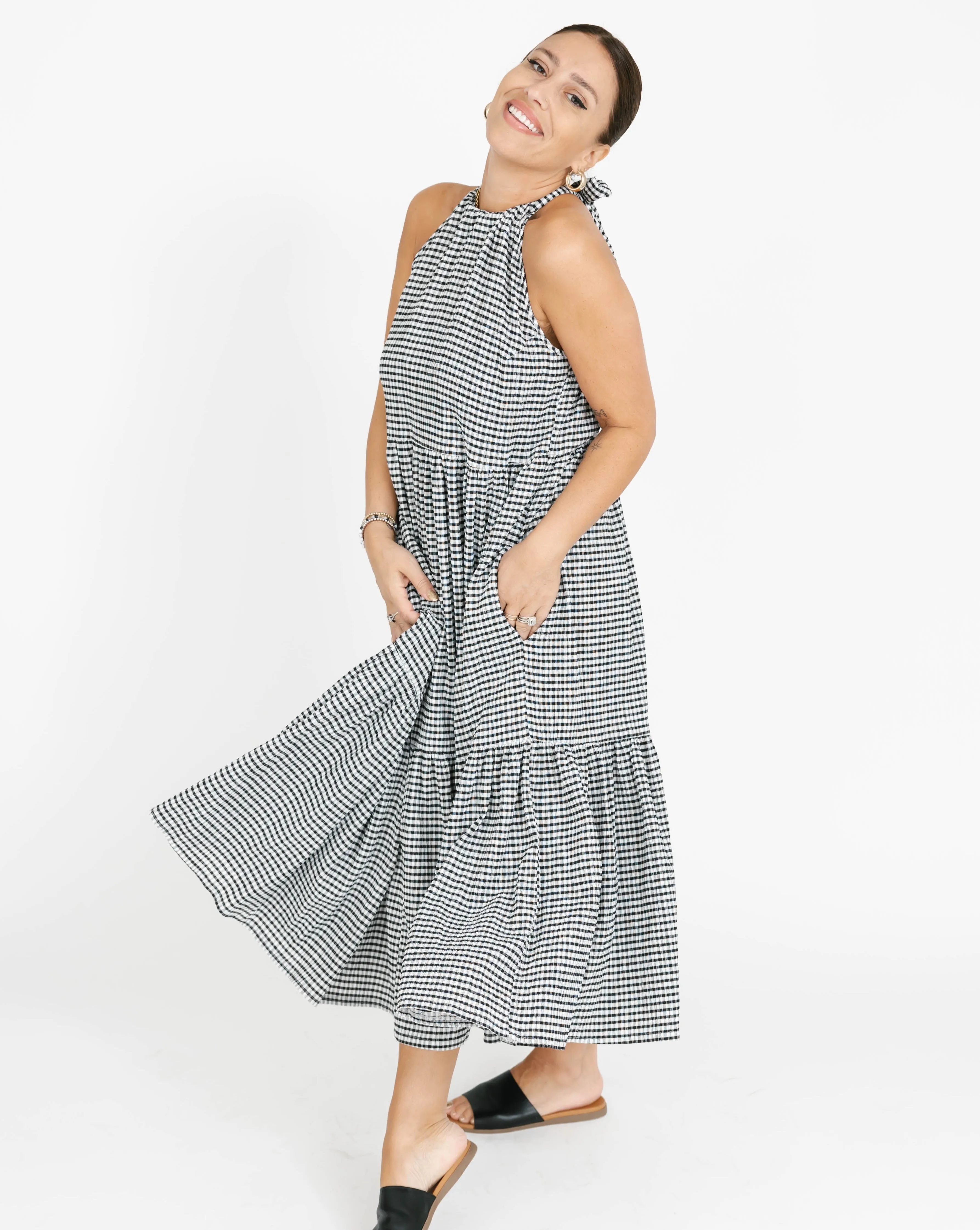 Smash & Tess Valentina Gingham Maxi Dress