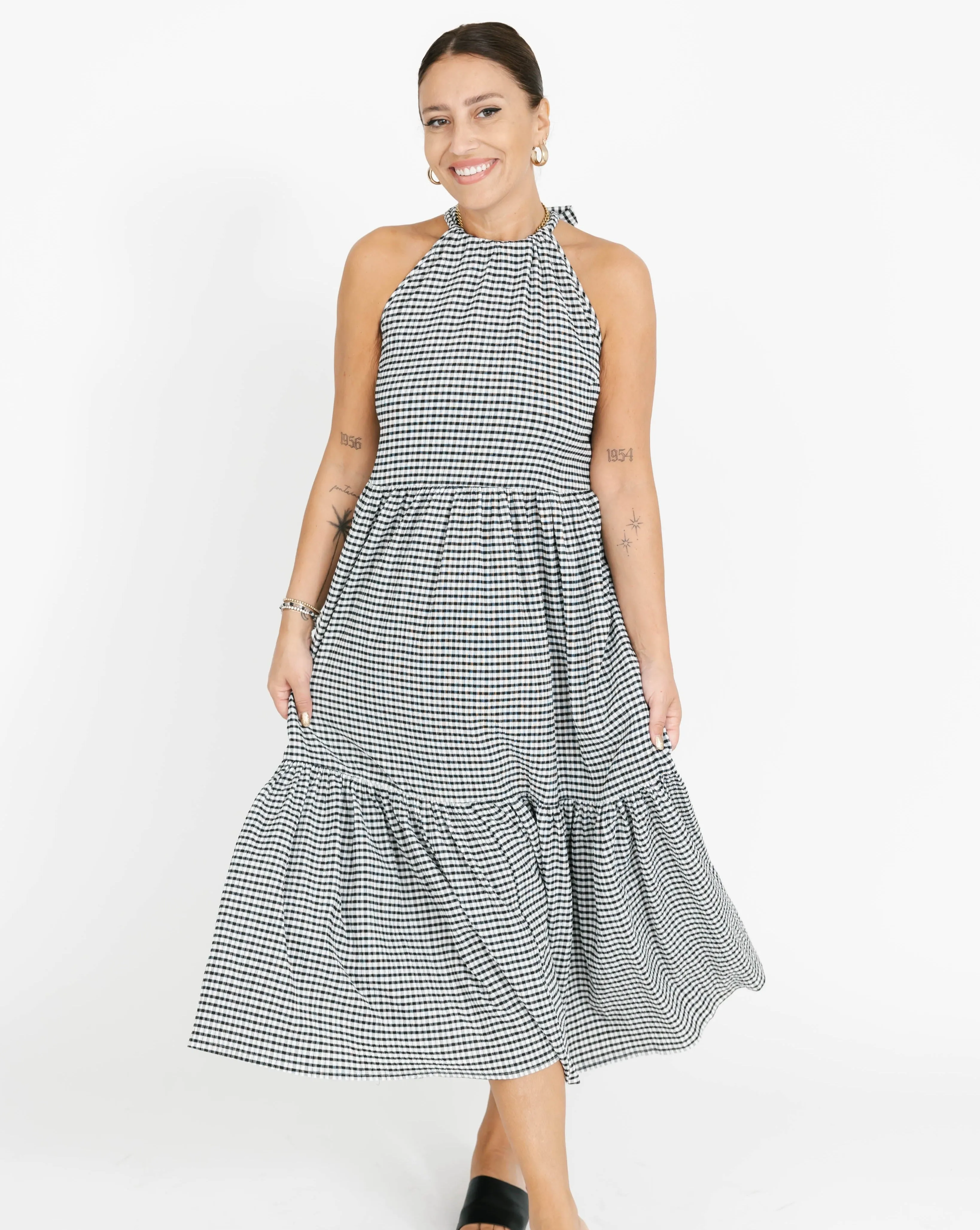 Smash & Tess Valentina Gingham Maxi Dress