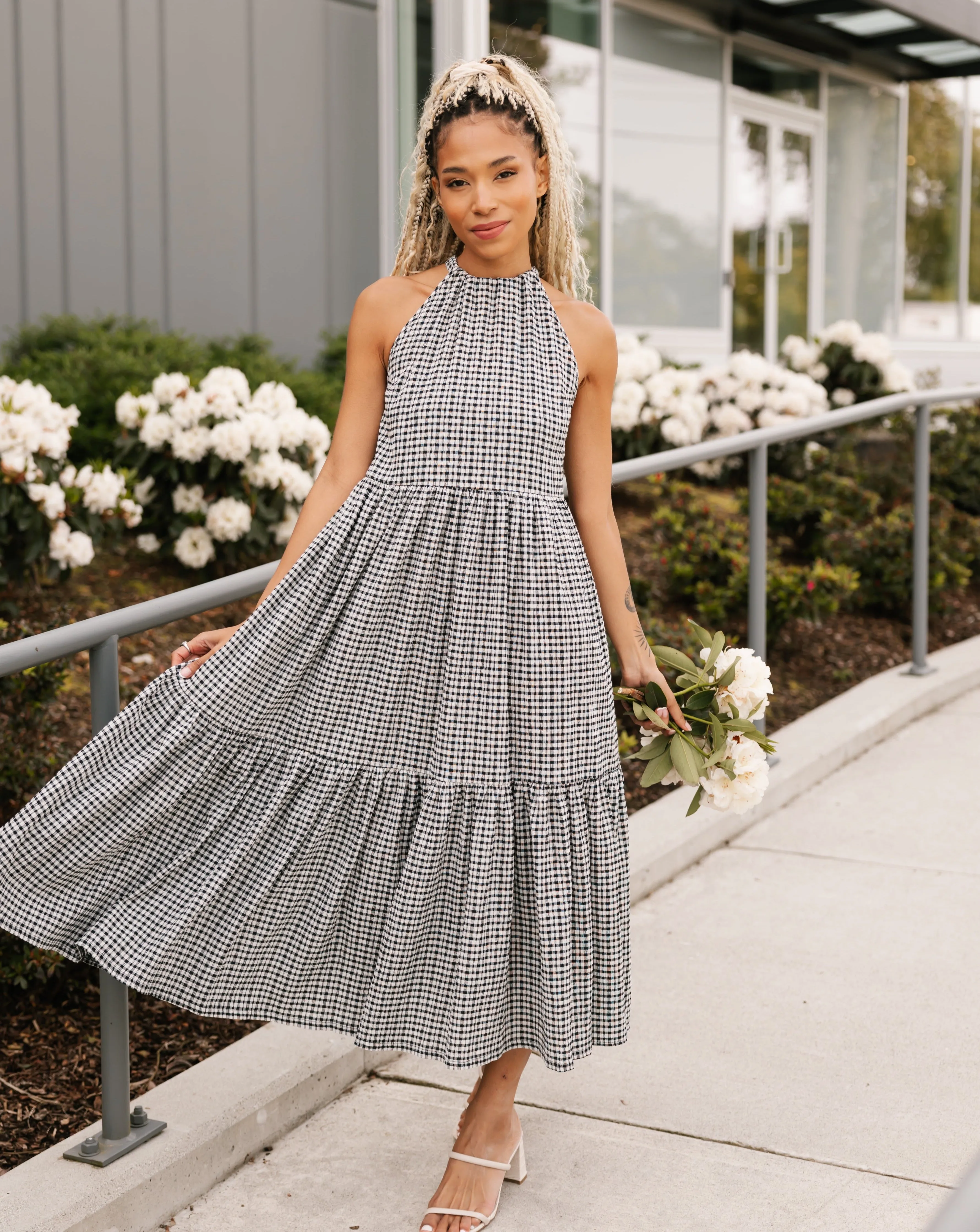 Smash & Tess Valentina Gingham Maxi Dress