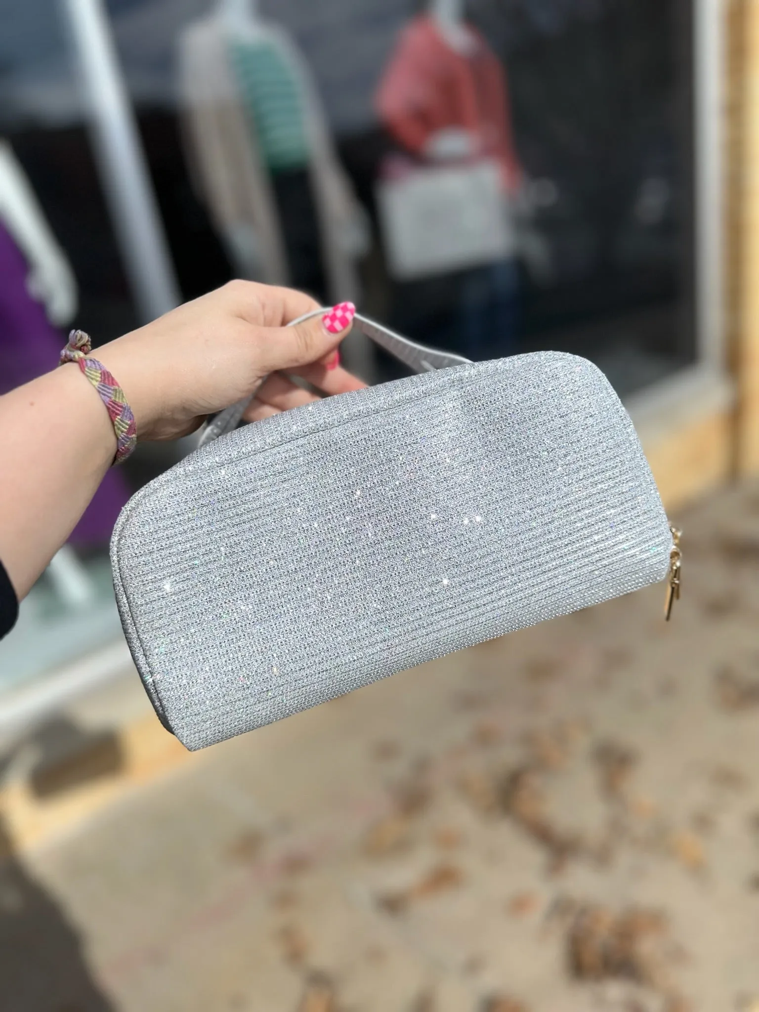 Sparkle Square Make Up Case