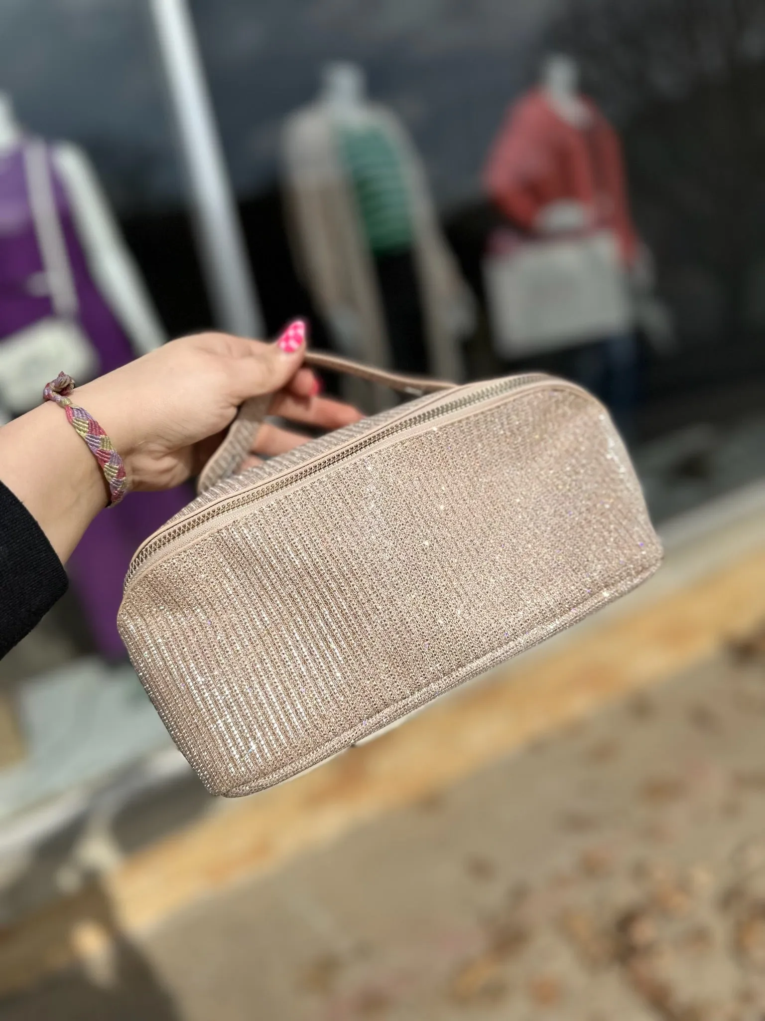 Sparkle Square Make Up Case