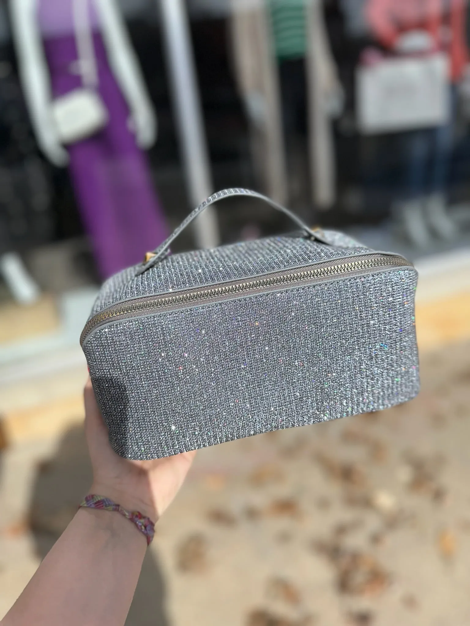 Sparkle Square Make Up Case