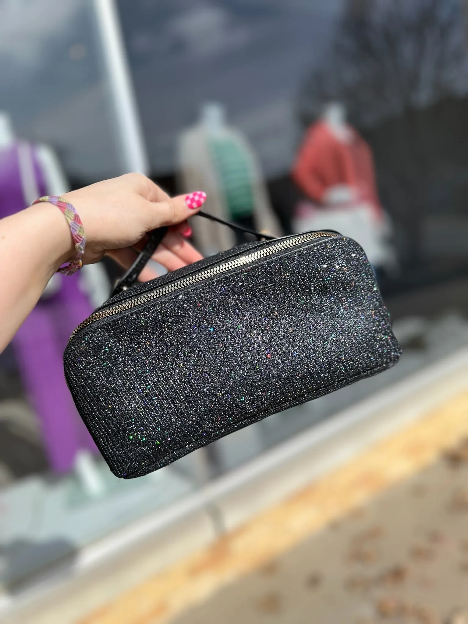 Sparkle Square Make Up Case