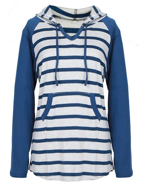 Stripe Time Hooded Sweatshirt