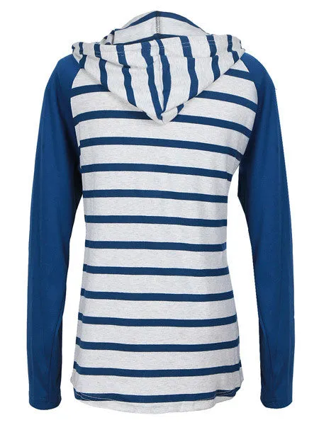 Stripe Time Hooded Sweatshirt