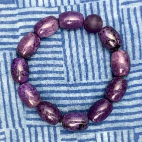 Sugilite Barrel Stretch Bracelet