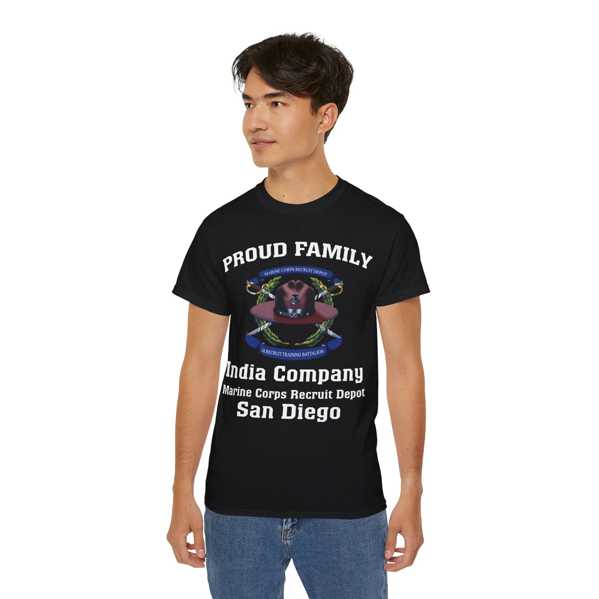 T-Shirt: India Co. MCRD San Diego (3rd Battalion Crest)