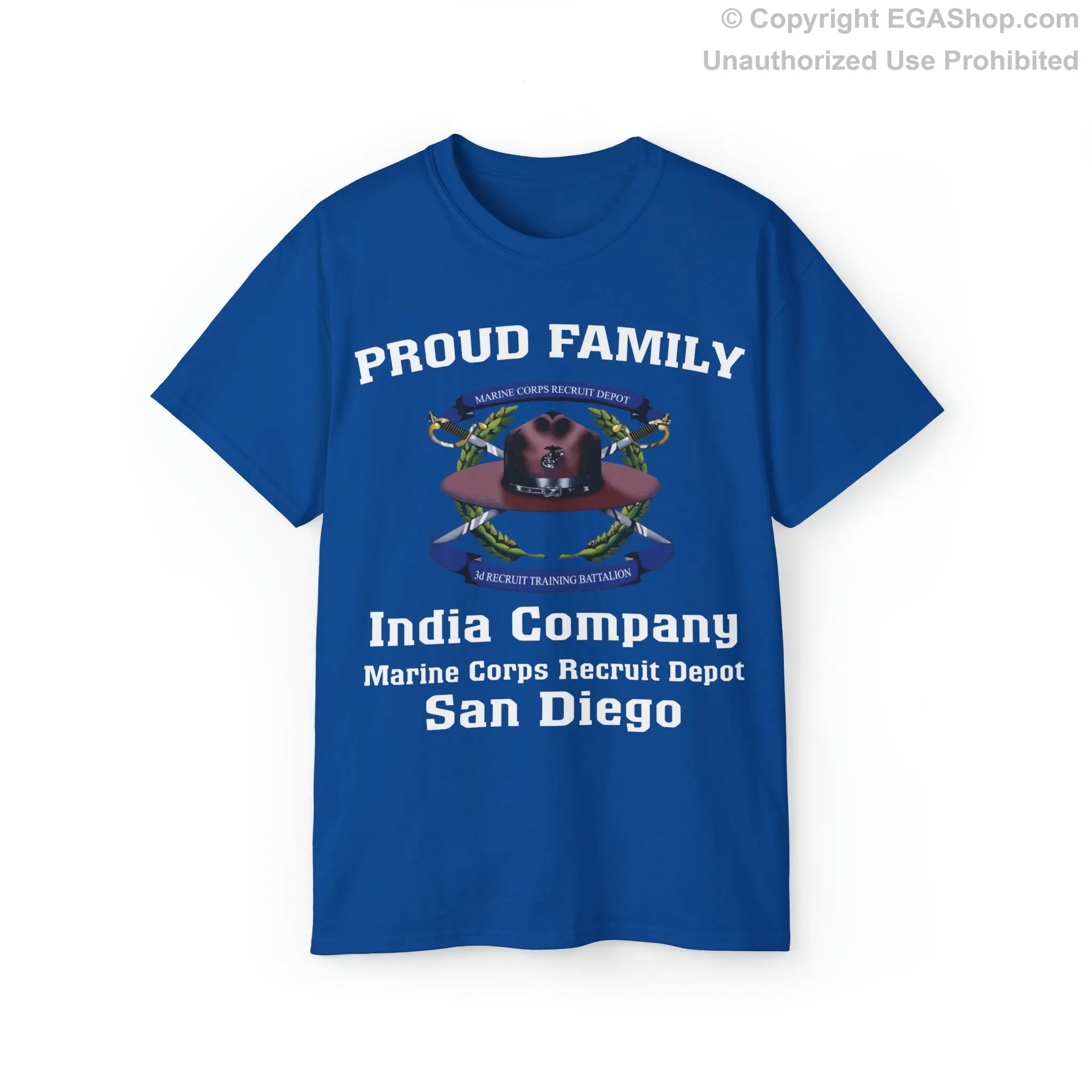 T-Shirt: India Co. MCRD San Diego (3rd Battalion Crest)