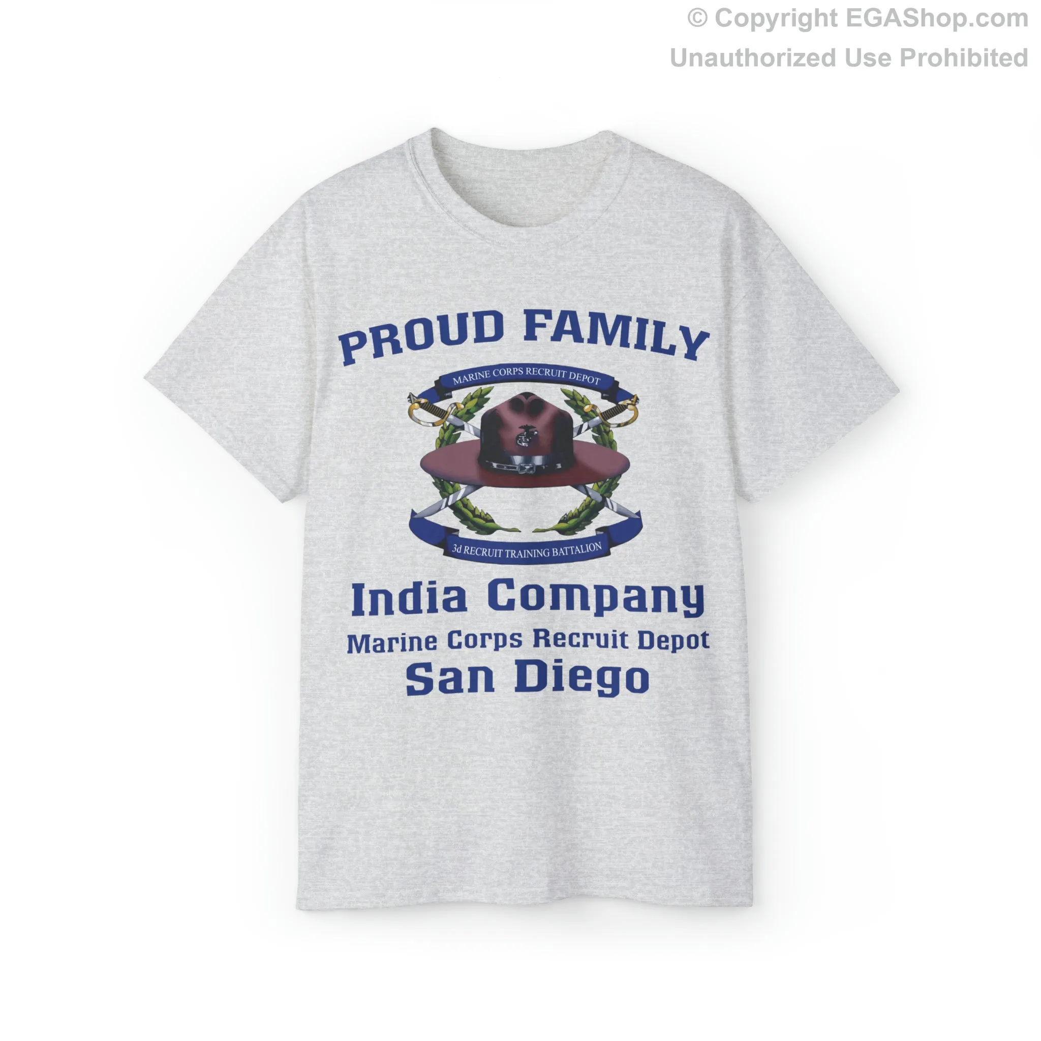 T-Shirt: India Co. MCRD San Diego (3rd Battalion Crest)