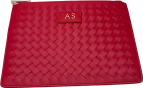 The Daily Edition Red As Initialled Clutch Bag One Size