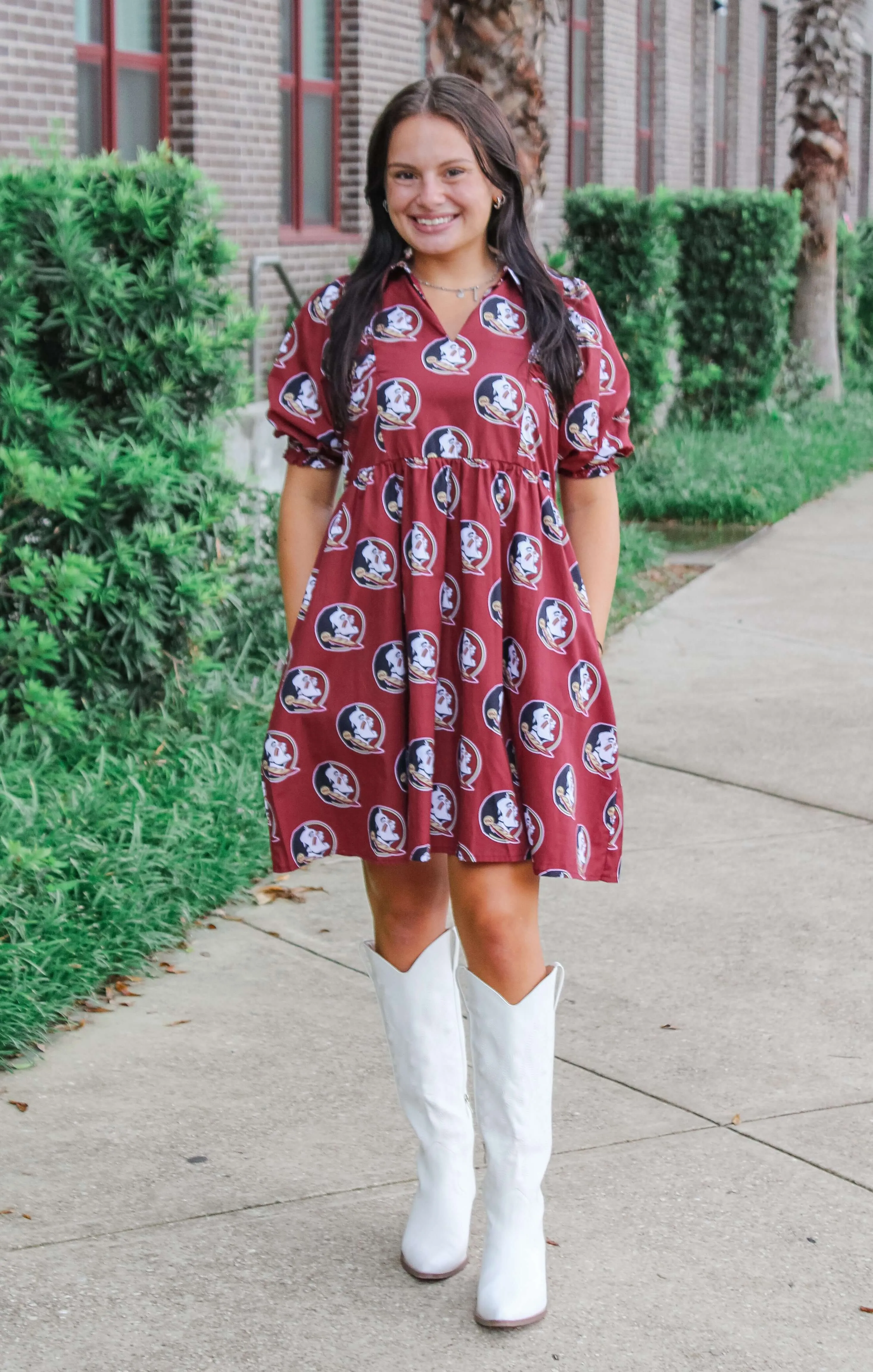 The Seminoles Poplin Dress