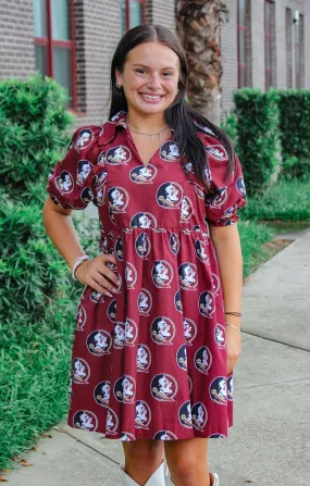 The Seminoles Poplin Dress