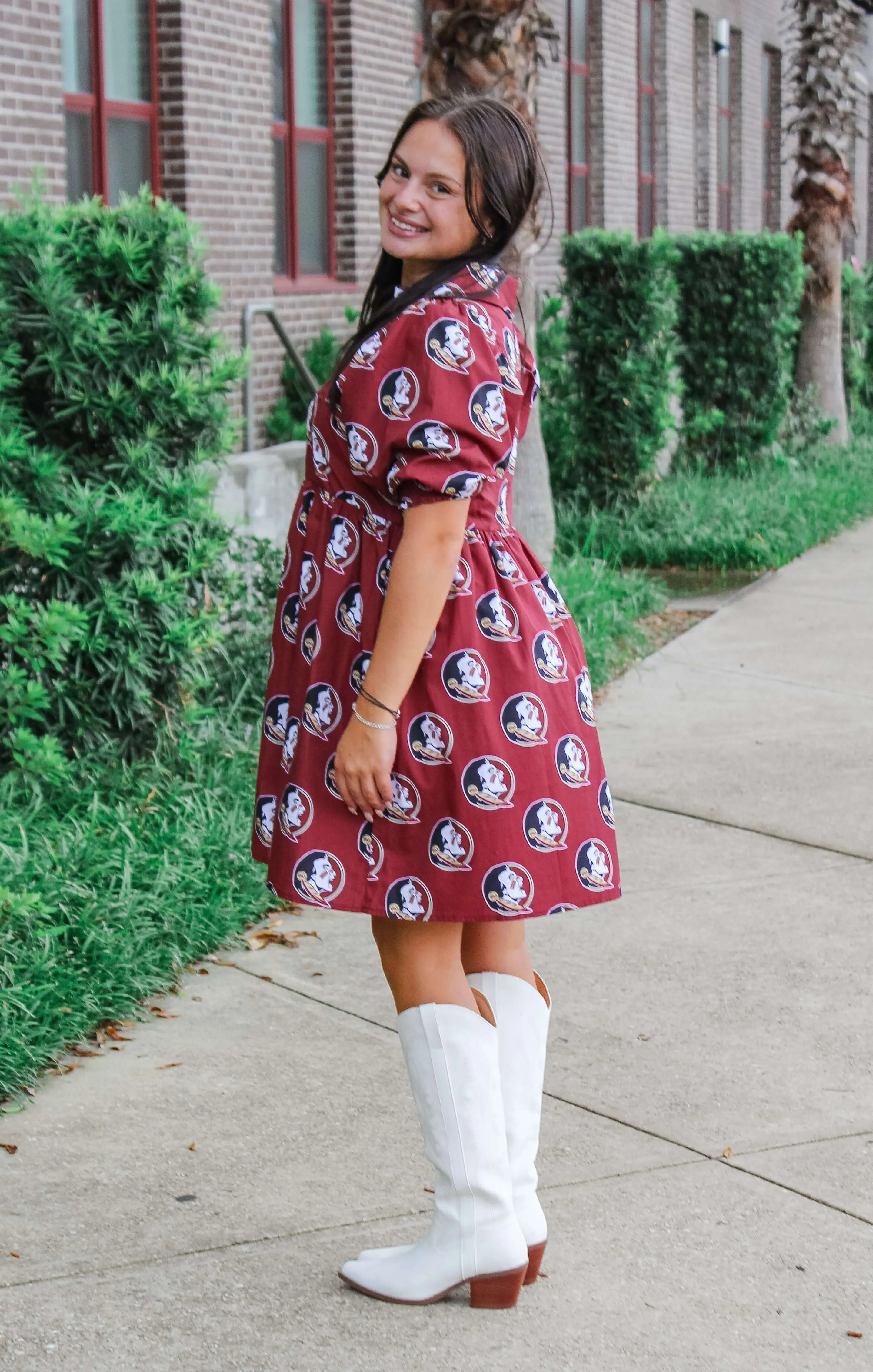 The Seminoles Poplin Dress