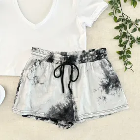 Tie Dye Shorts - Smoke