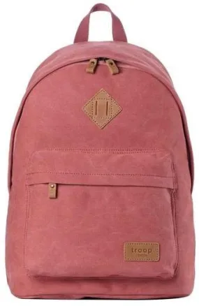 Troop London Organic Cotton Casual Day Backpack  | Pink