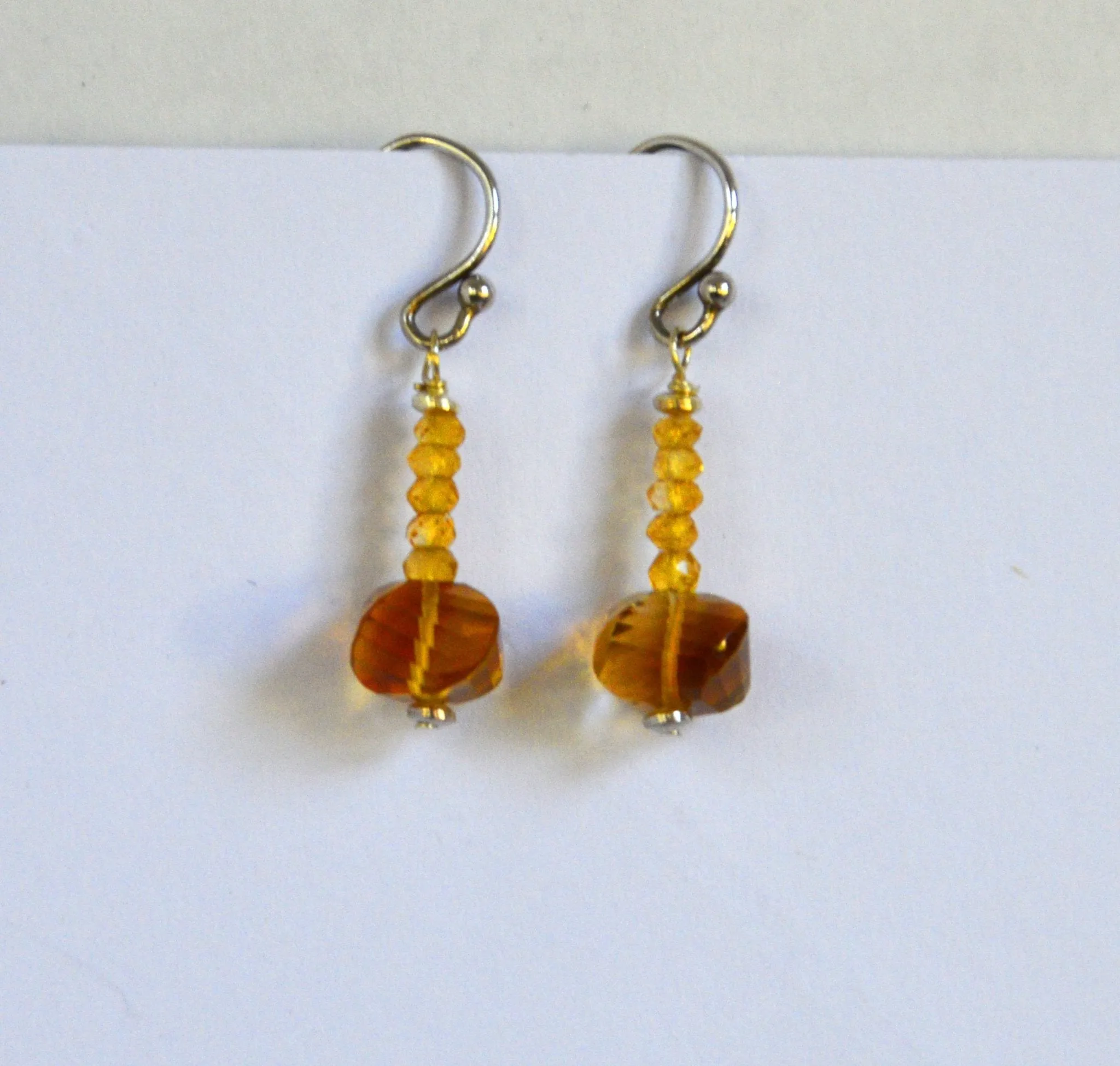 Twist and Shout Citrine Earrings