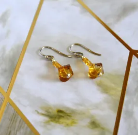 Twist and Shout Citrine Earrings