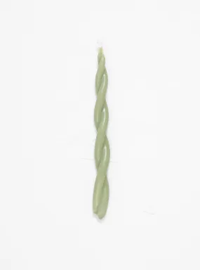 Twisted Candle Sage Green