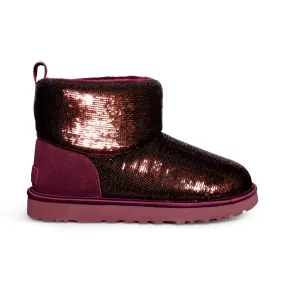 UGG Classic Mini Mirror Ball Wild Grape Boots - Women's