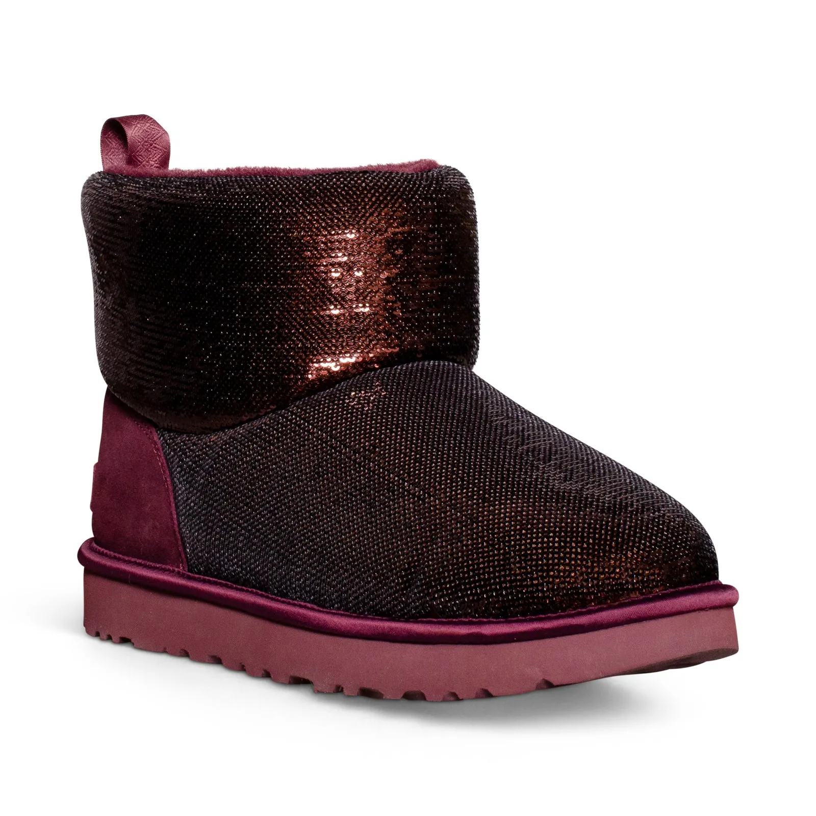 UGG Classic Mini Mirror Ball Wild Grape Boots - Women's