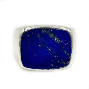 Unisex Lapis Lazuli Gemstone Ring