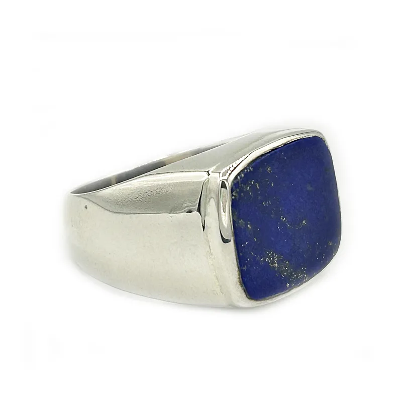 Unisex Lapis Lazuli Gemstone Ring