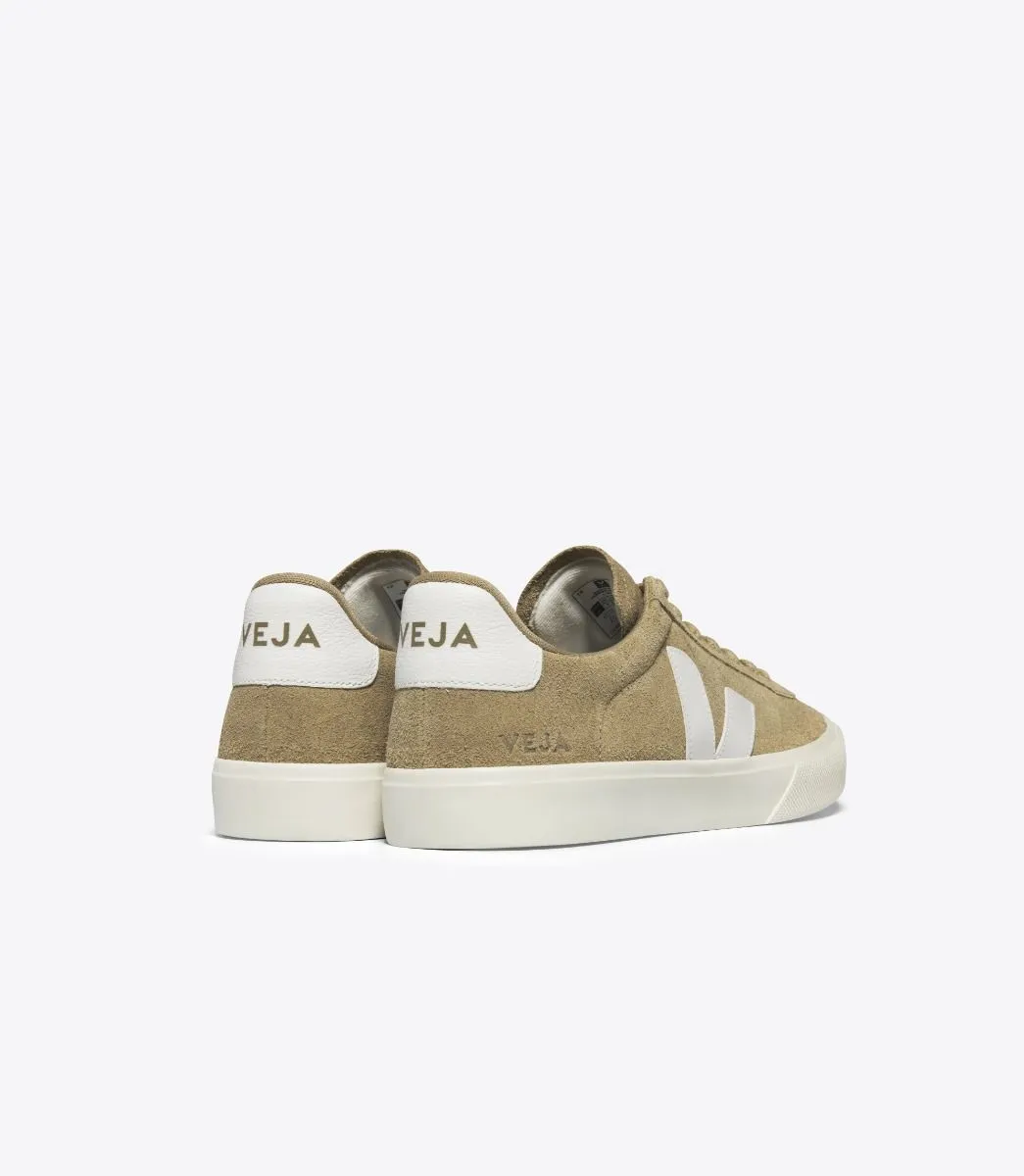 VEJA Men's Campo Suede Dune White Sneaker