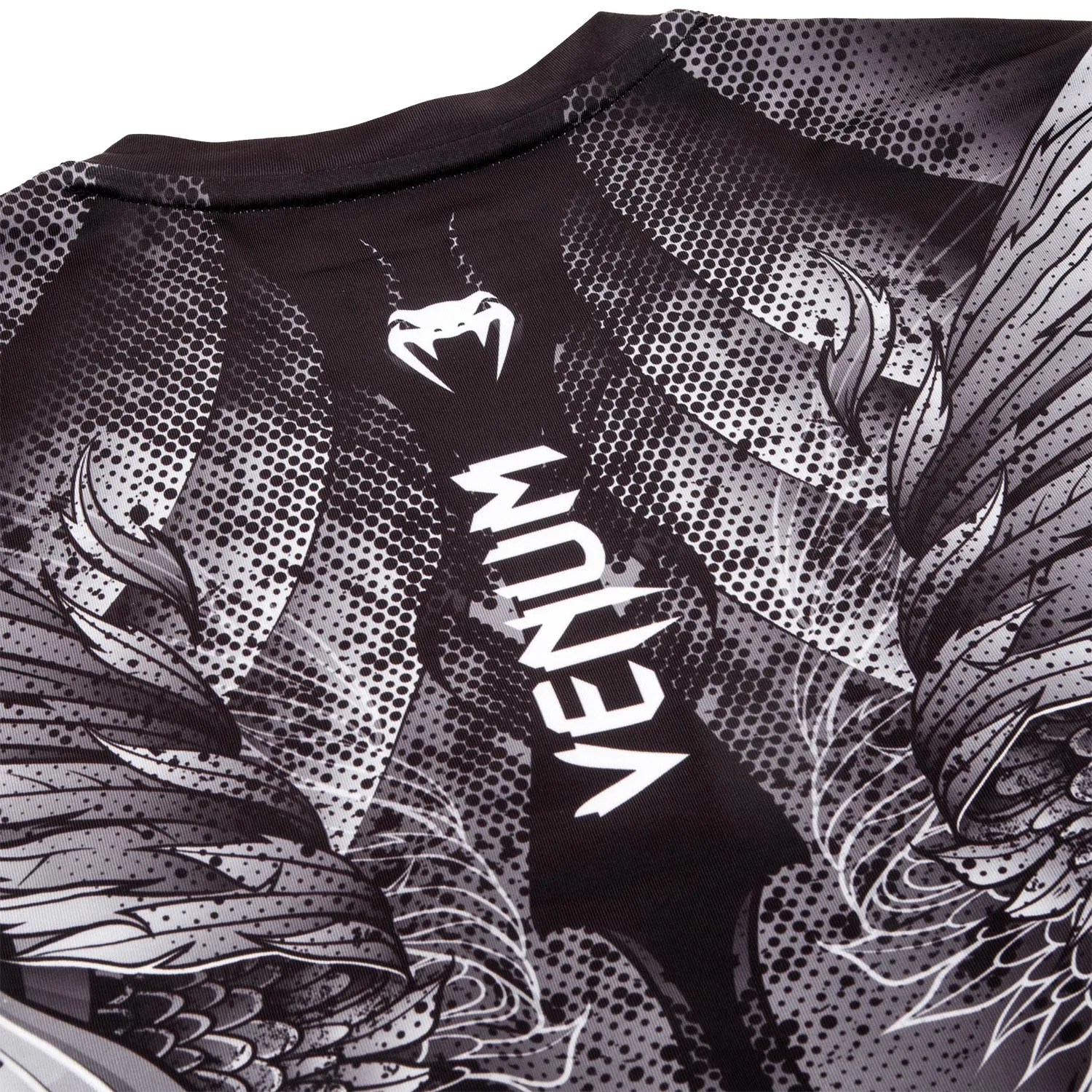 Venum Phoenix Rashguard - Short Sleeves - Black/White - For Women