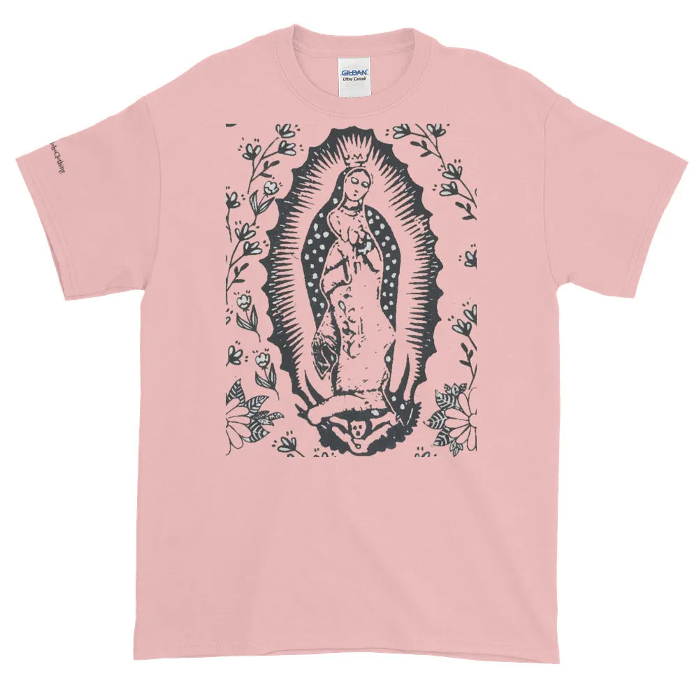 Virgin of Guadalupe Cotton Unisex Women's Men's  Folk Art Tee Shirt Small to 4X