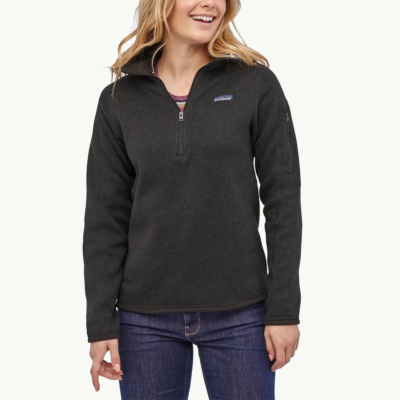 Women's Better Sweater 1/4 Zip - Black