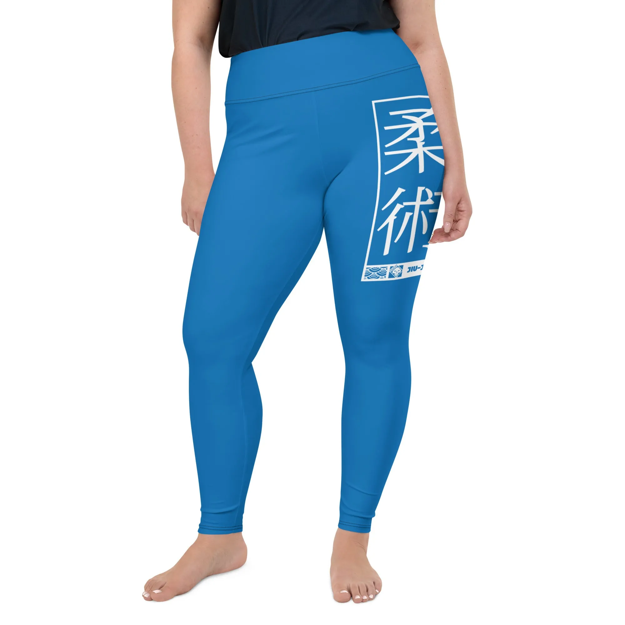 Women's Plus Size Yoga Pants Workout Leggings For Jiu Jitsu 004 - Azul