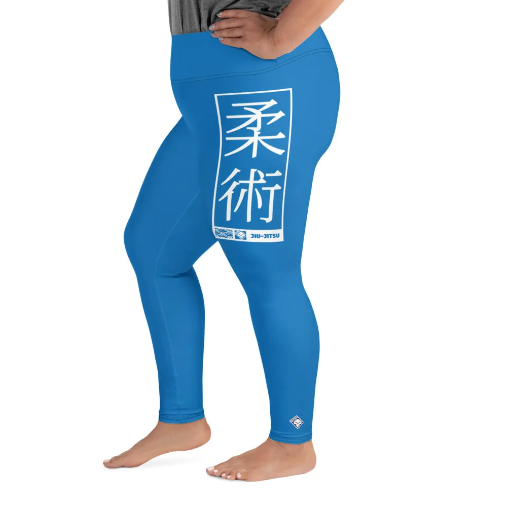 Women's Plus Size Yoga Pants Workout Leggings For Jiu Jitsu 004 - Azul