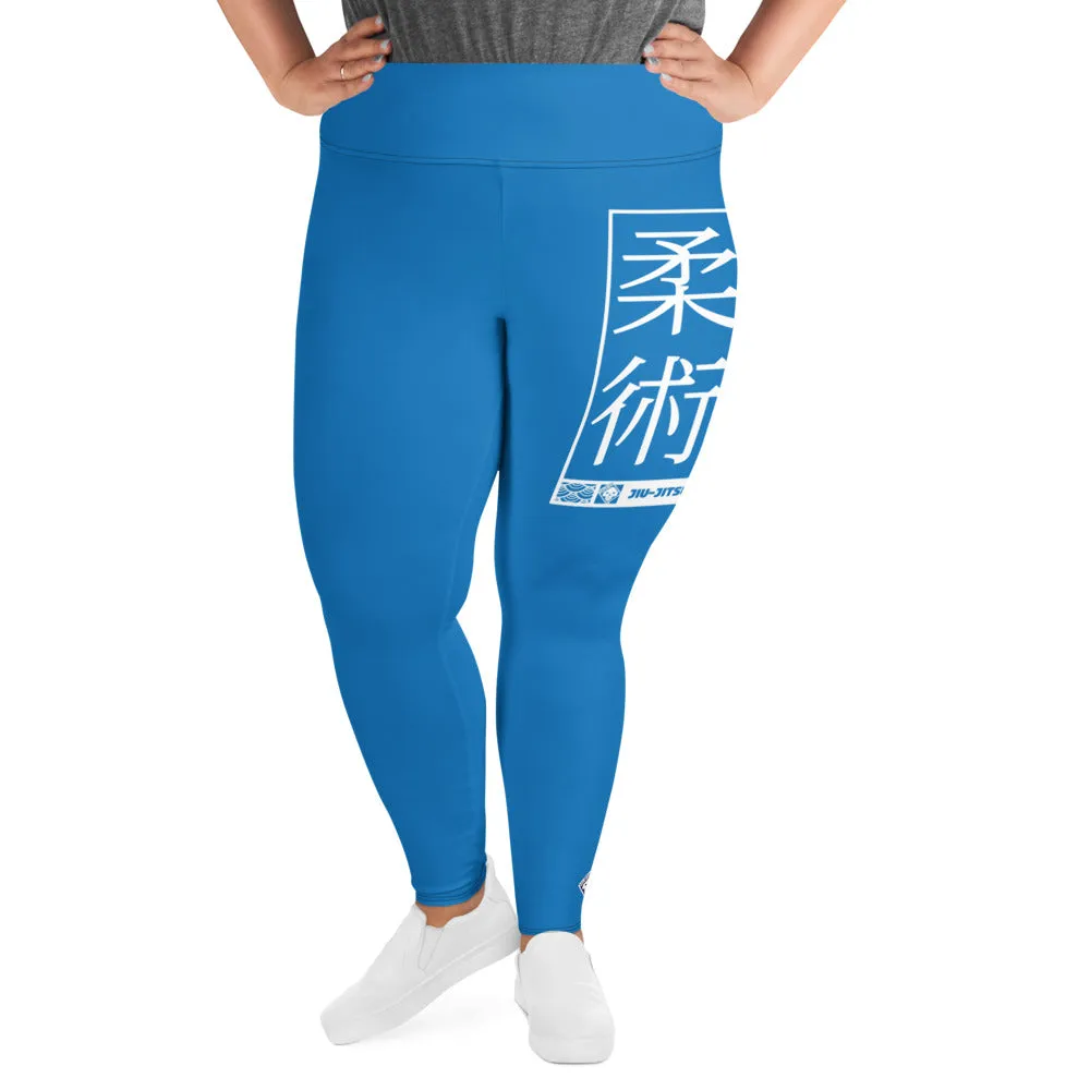 Women's Plus Size Yoga Pants Workout Leggings For Jiu Jitsu 004 - Azul