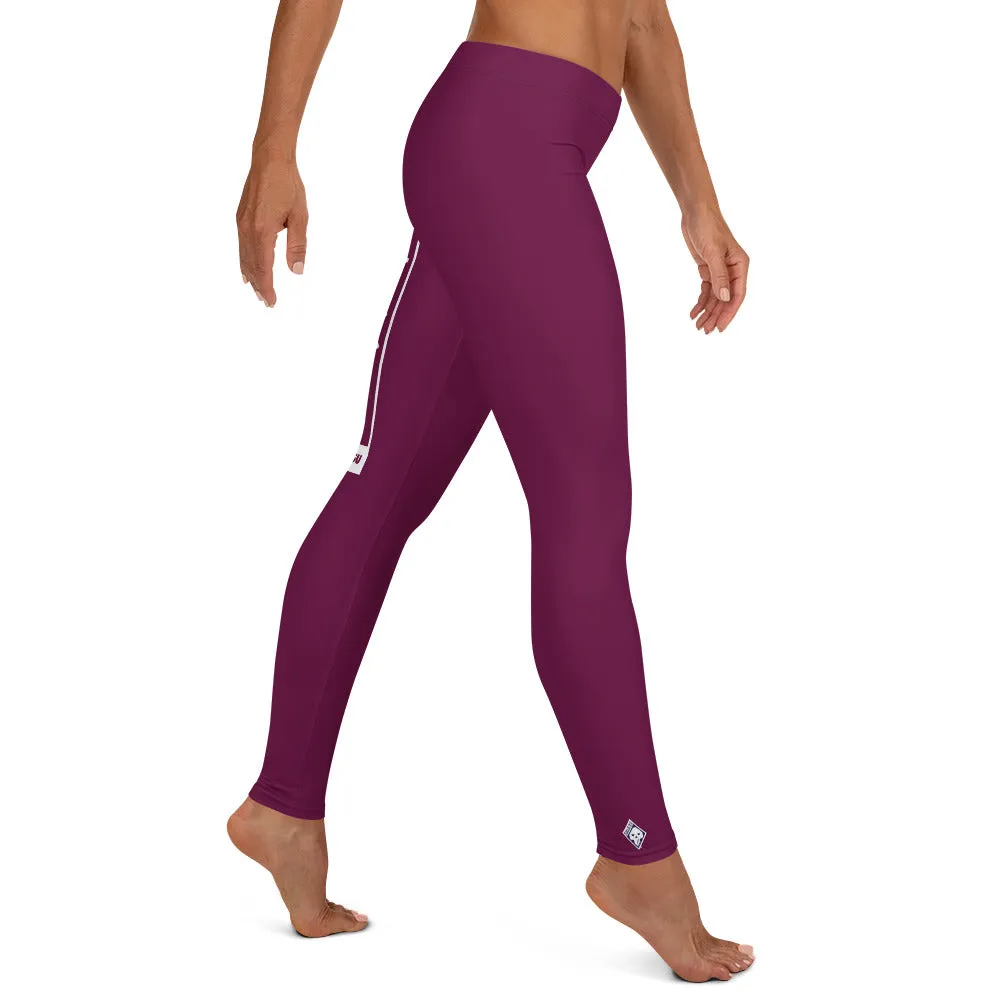 Women's Yoga Pants Workout Leggings For Jiu Jitsu 013 - Tyrian Purple