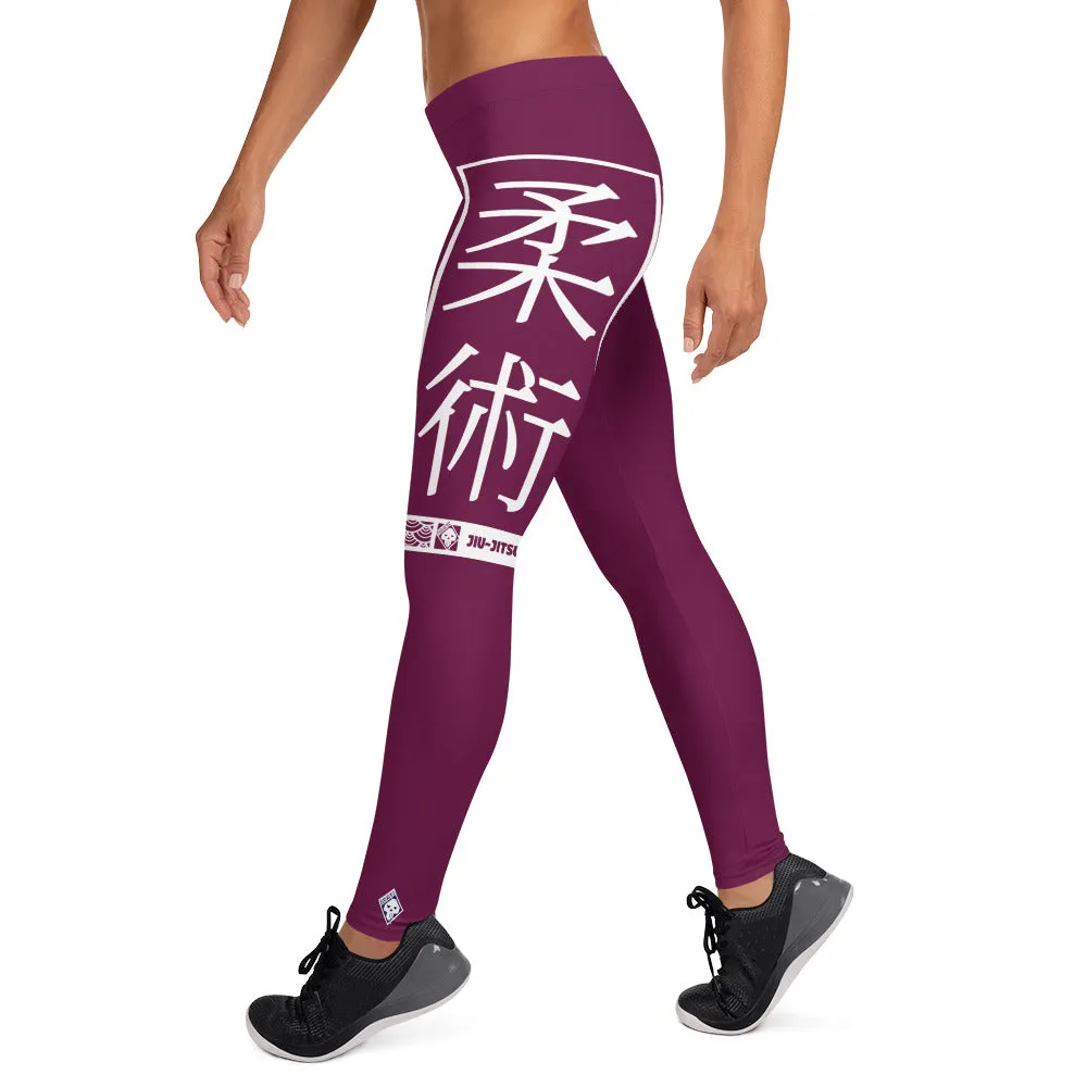 Women's Yoga Pants Workout Leggings For Jiu Jitsu 013 - Tyrian Purple