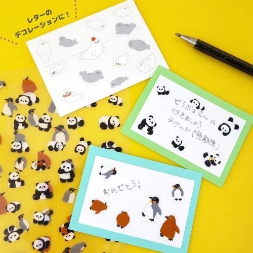 World Craft Mamire Penguins PET Stickers