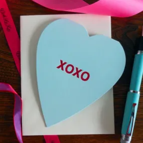 XOXO Heart Greeting Card