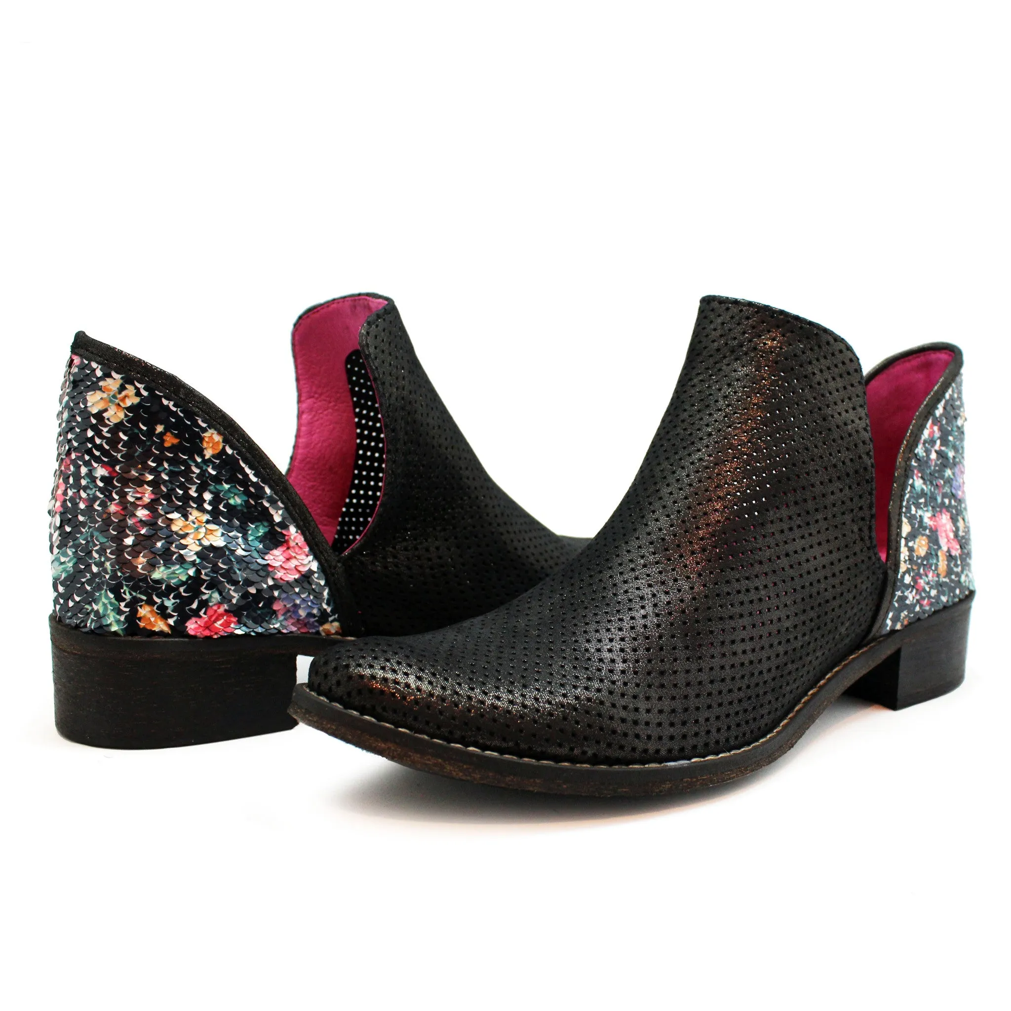 Zippette - Black/Multi Sequin Last Sizes 36,40 &41